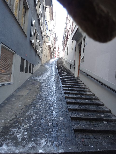 One of Zurich's old walkways of which there are many